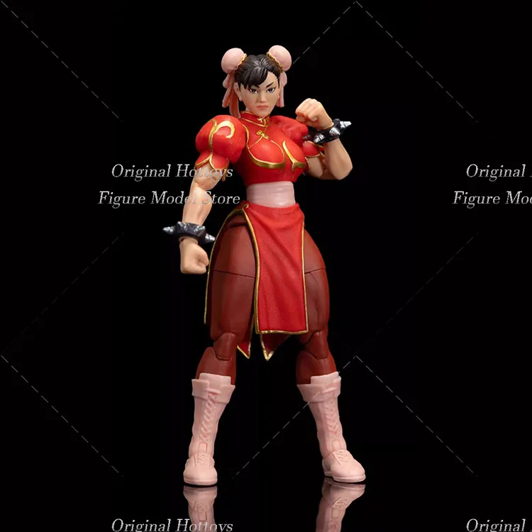 In Stock Jada Toys 1/12 Scale Female Soldier Red Costume Chunli Combat Hero Full Set 6-inch Action Figure Doll Fans Gifts