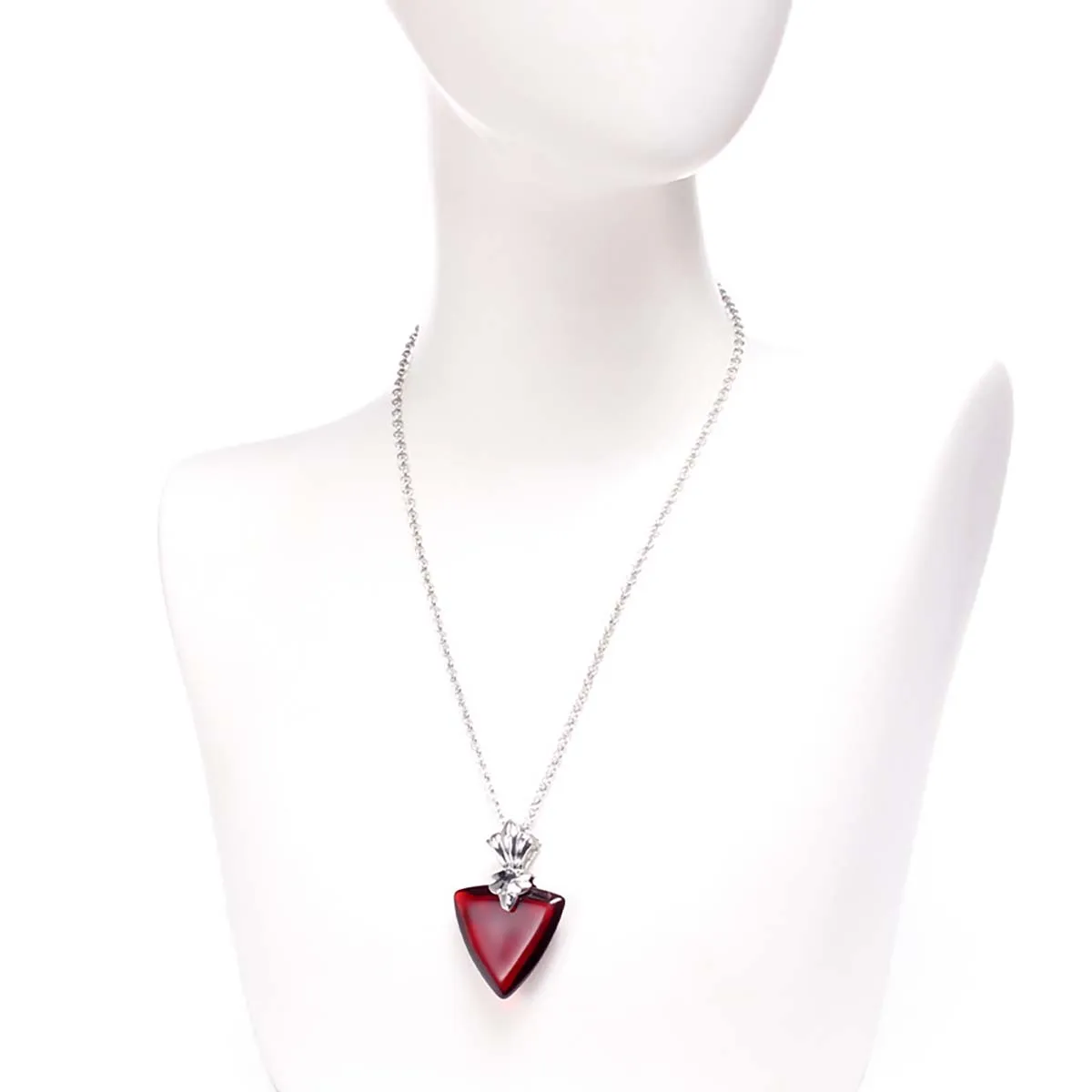 Woman Party Gift Fate Stay Night Tohsaka Rin Red Hearts Pendant Necklaces for Women