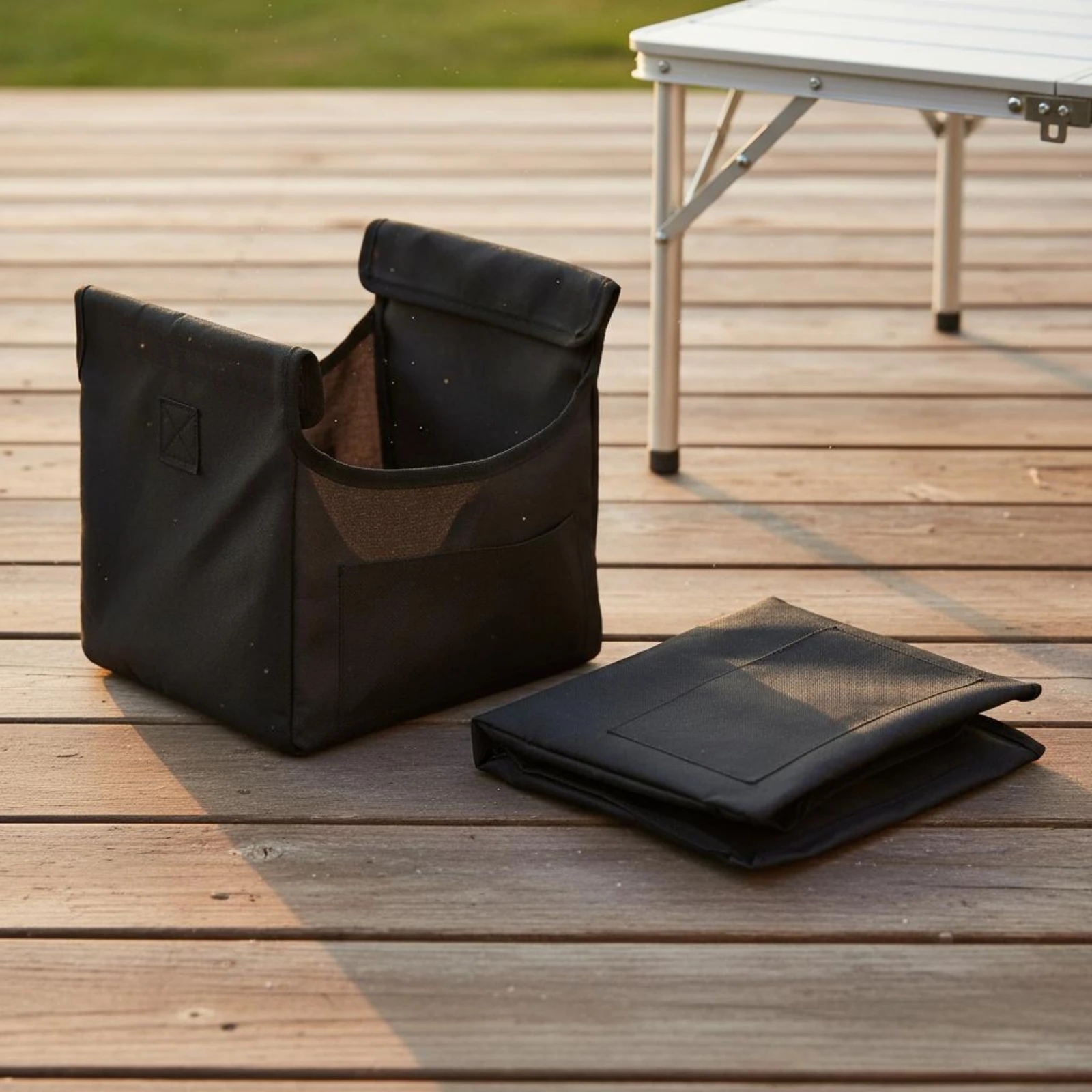 

Foldable Storage Basket Reinforced Corners Collapsible Storage Basket Space Saving Multi Purpose for Outdoor