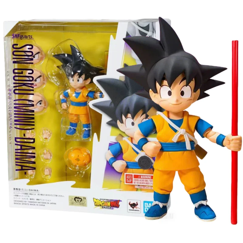 Bandai S.H.Figuarts Dragon Ball Daima Son Goku Mini 1/12 Action Doll Collectible Anime Figure Model Toy Birthday Gifts