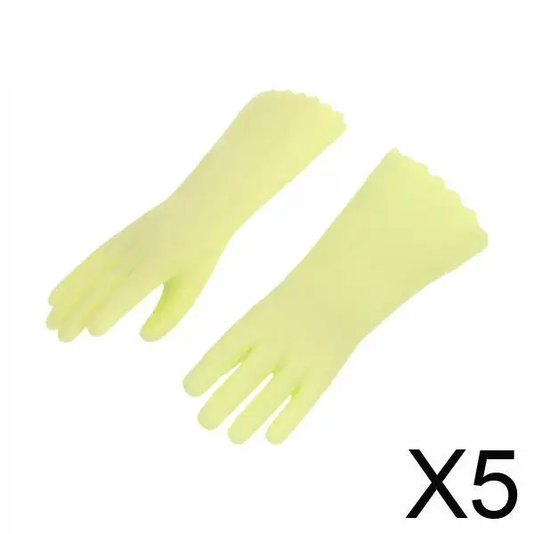 

5x перчатки для кукольного домика 1/12, миниатюрные аксессуары для кукольного домика, украшение, 3,5 см, кухонная утварь, мини-набор посуды для сада