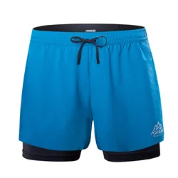 AONIJIE F5102 uomo uomo pantaloncini a tre punti ad asciugatura rapida Boxer con fodera interna per Trail Fitness Marathon Running Gym