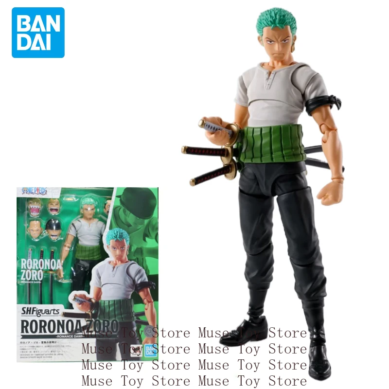 bandai-original-shfiguarts-une-piece-roronoa-zoro-romance-nom-quotidien-luffy-anime-figurine-modele-jouet-cadeau-en-stock