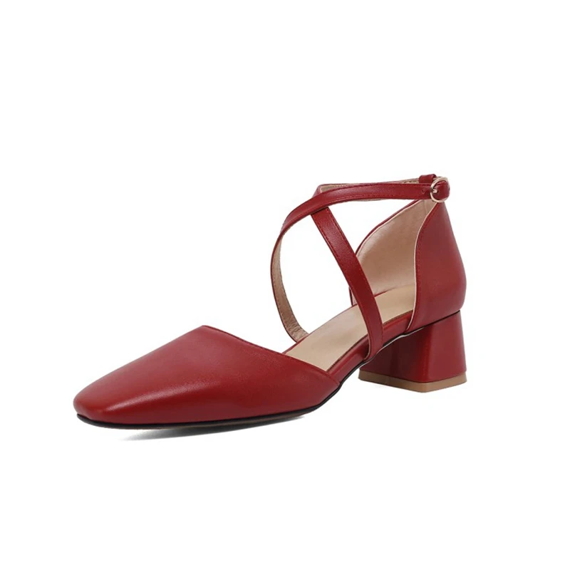 

ORCHALISA Женские туфли-лодочки 2025 Носок 4,5 см на каблуке из искусственной кожи с дышащей пряжкой Элегантные летние туфли для свиданий Большой размер C2233