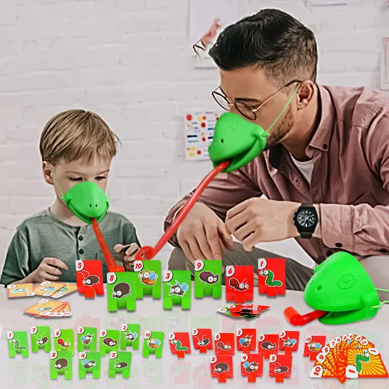 

Funny Lizard Mask Licking Card Game Trick Cartoon Game Funny Desktop Interactive Activities Interesting Family Desktop Game