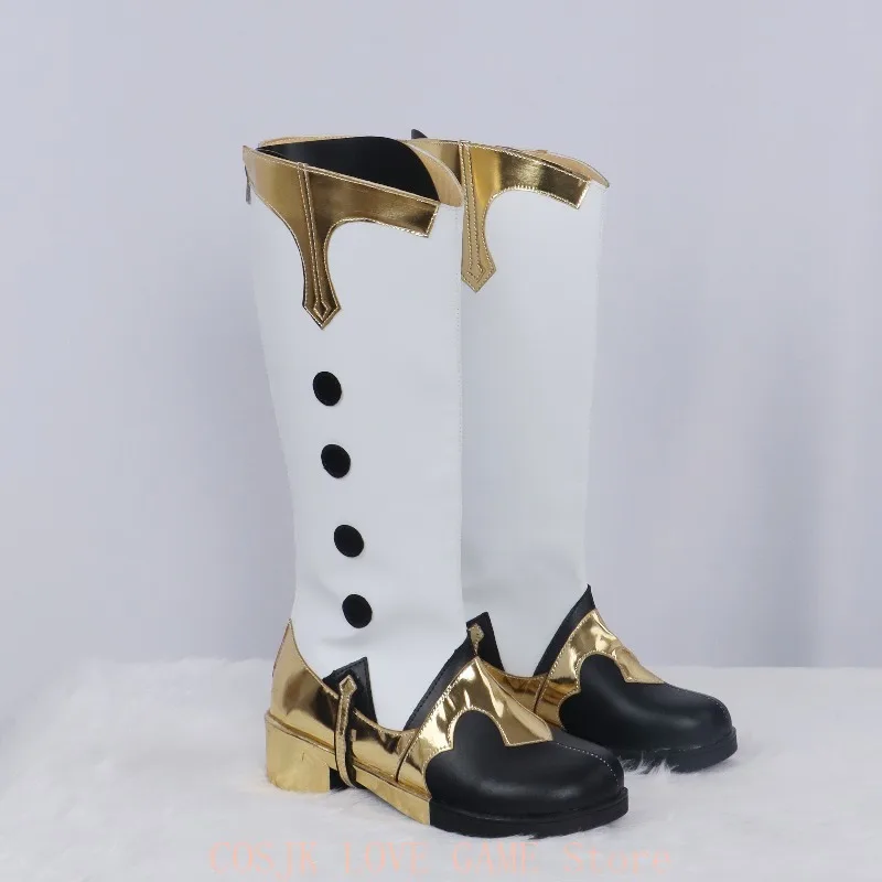 

Anime Xingqiu Mid-calf Boots Cosplay Genshin Impact Game New Zipper Fashion Universal Halloween Party Role Play Accessories