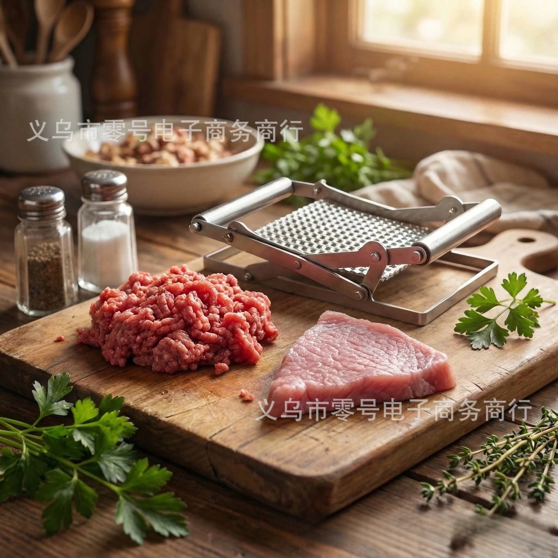 Manual Meat Slicer & Press Tool, Multifunctional Handheld Meat Cutter, Kitchen Food Preparation Accessory