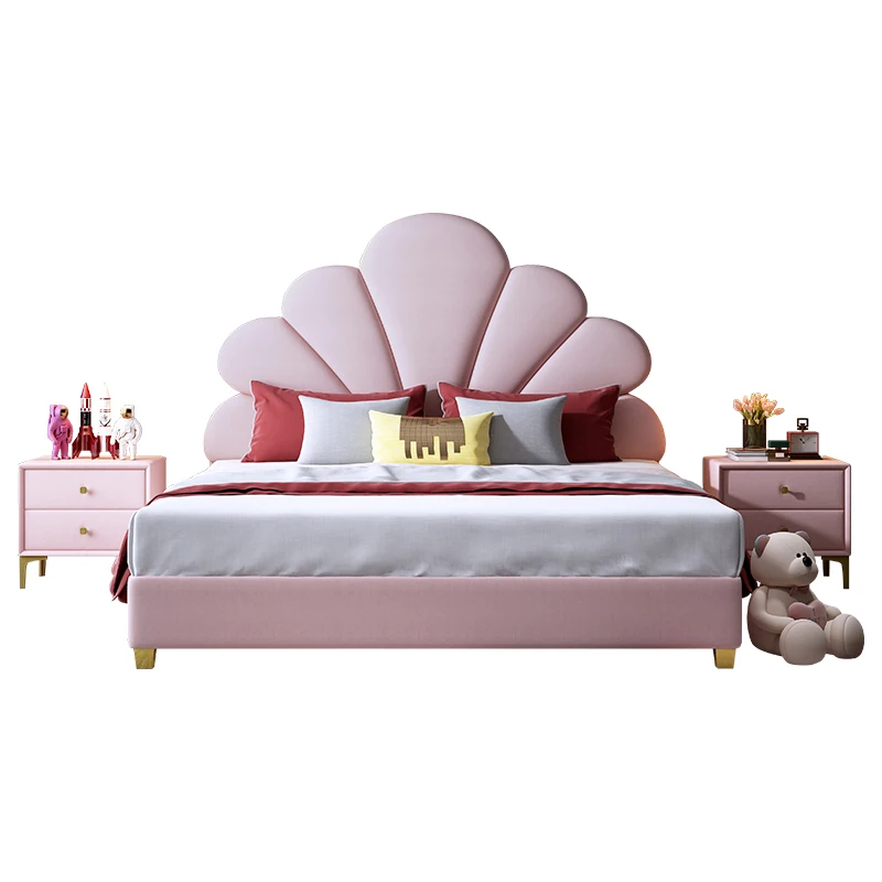 

Pink 1.5m Single Girl Princess Bed With Storage Children'S Bed