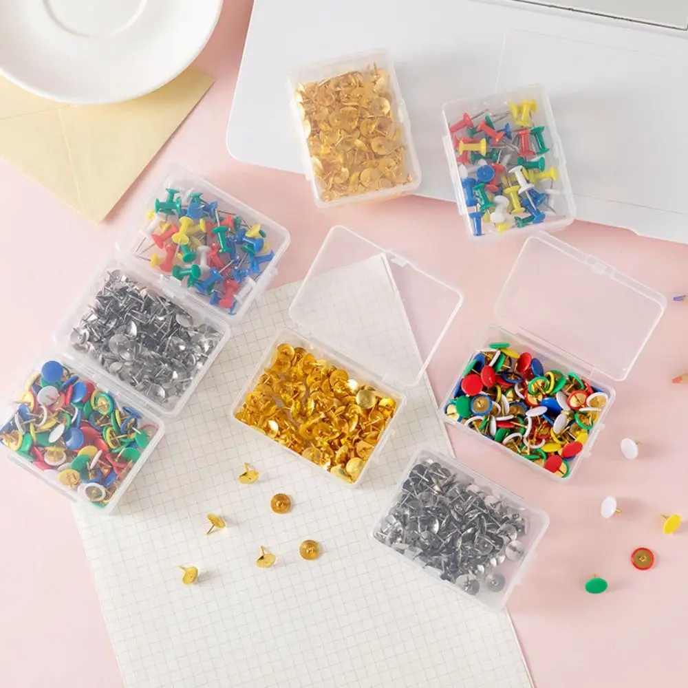 35/100PCS การ์ดรูปภาพ Pushpin Thumbtack Cork Board ปุ่ม Pins Board Tacks Push Pins พลาสติก Thumb Tacks Pins