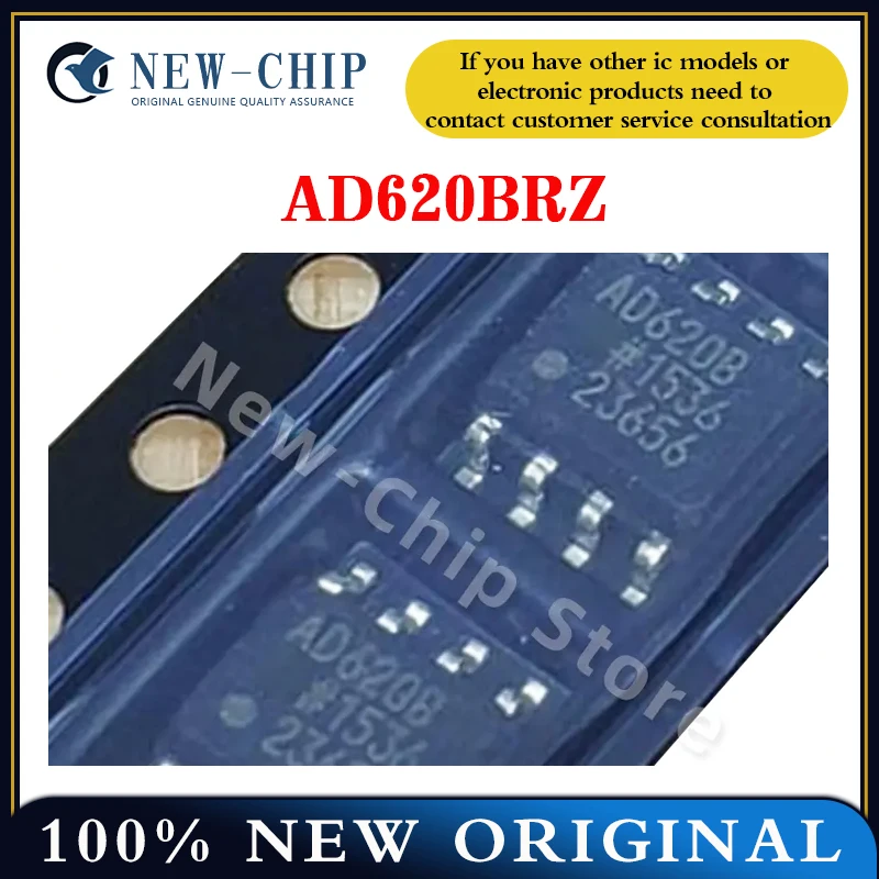 1PCS-50PCS/LOT AD620BR AD620BRZ SOP-8 AD620B Nowy Oryginalny