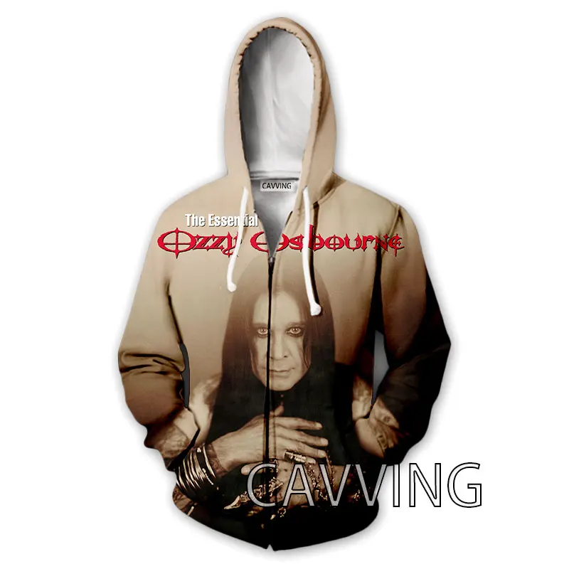 موضة جديدة ثلاثية الأبعاد مطبوعة أوزي أوزبورن سستة هوديس زمم مقنعين بلوزات Harajuku هوديي الهيب هوب بلوزات J01