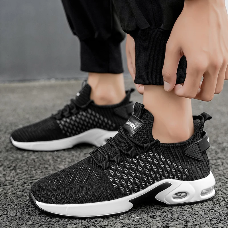 حذاء كاجوال للرجال 2025 عدم الانزلاق أحذية رياضية الذكور مقاومة للاهتراء أحذية رياضية كاجوال تنفس احذية الجري Zapatillas Hombre
