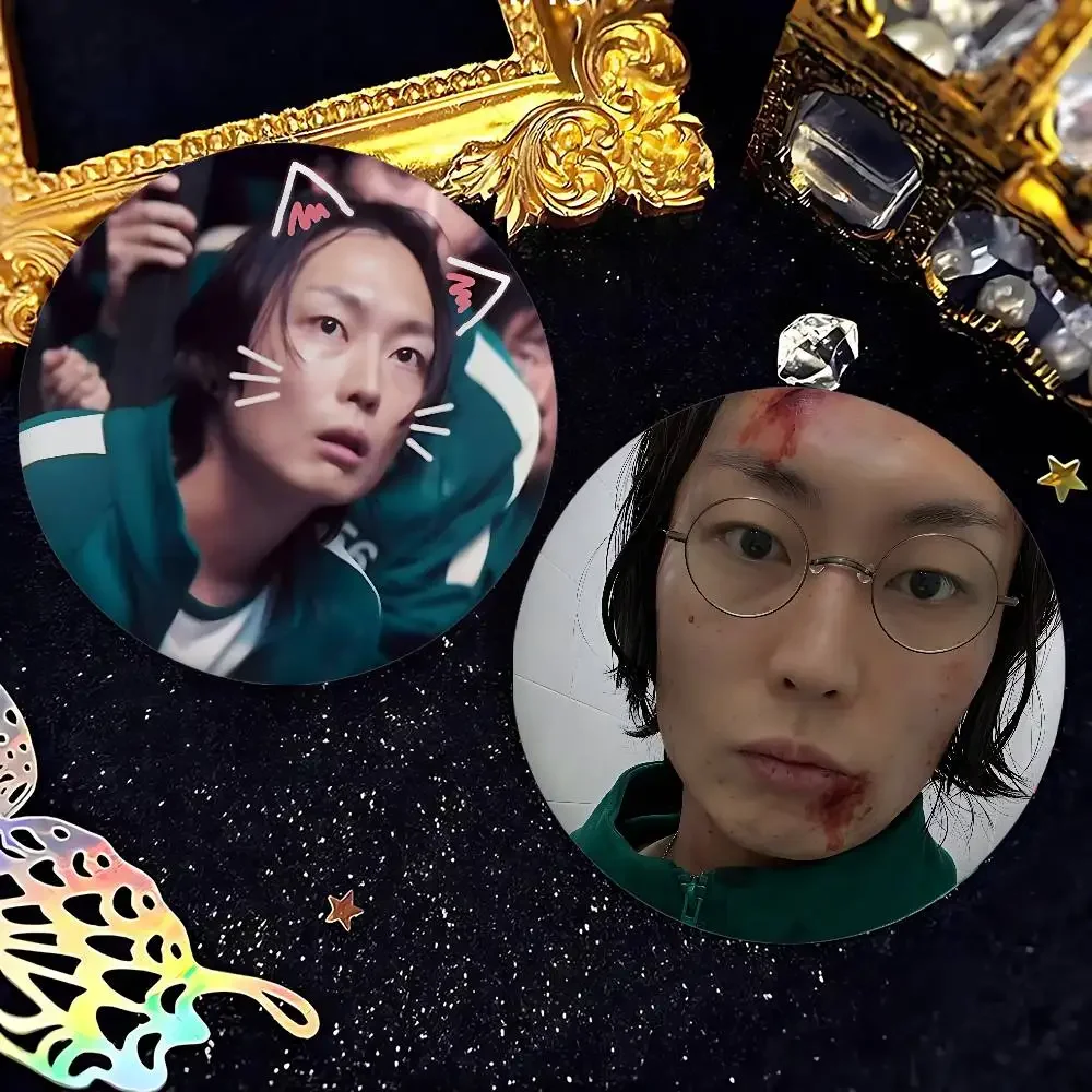 K-kangH-haneul-and-Roh J-Jae فوز شارات الإبداعية صفيح زر PinsBrooch الإبداعية يقتبس شارة الملابس على ظهره مجوهرات هدية #4