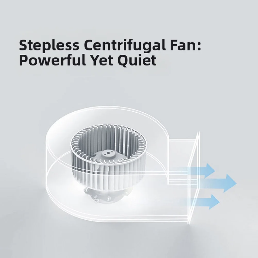 Efficient Moisture Removal Fan Moisture Control Gypsum Board Fan Silent Ventilation Fan Low Noise Operation Abs Material Body