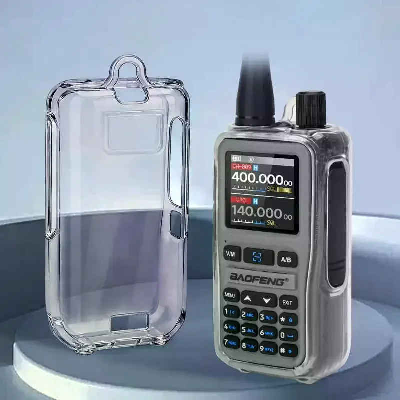 

Прозрачный защитный чехол для рации UV5RMINI, высококачественный силиконовый чехол для защиты от падений и пыли, только для радиостанции UV-5R Mini