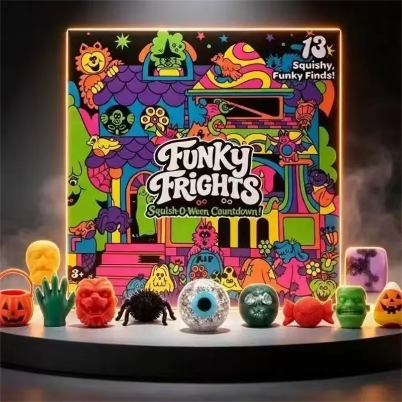 New Christmas Easter Advent Calendar 24 Pcs Unique Cute Squishy Fidget Toy Slow Rebound Anxiety Relief Mystery Surprise Gift Box view 5