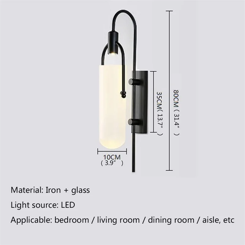 Plly postmoderne Wand beleuchtung Innen LED-Leuchten montiert kreative Design Salon Nachttisch lampe