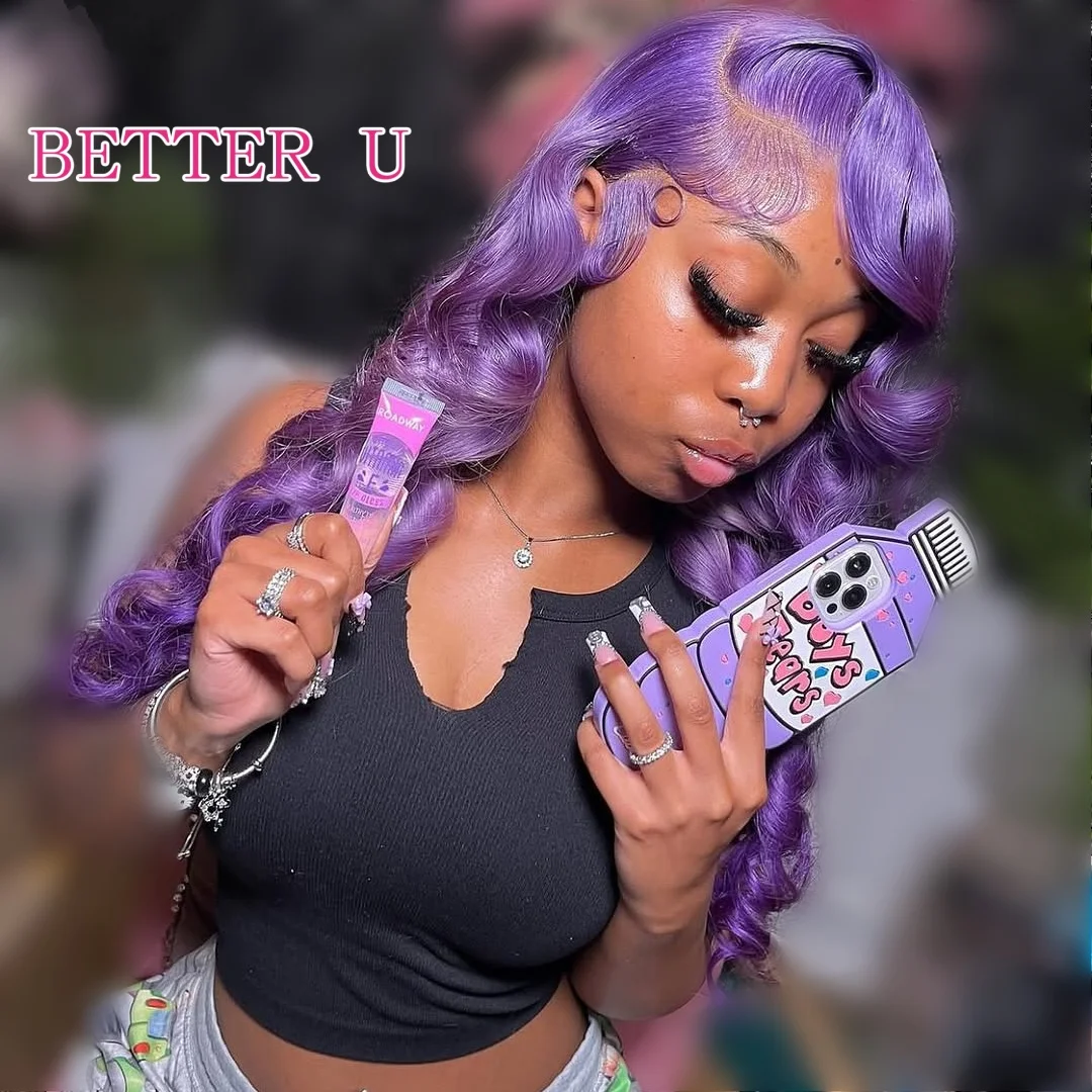 180% الكثافة الأرجواني 13x6 الدانتيل الجبهة الباروكات شعر الإنسان الجسم موجة البرازيلي 613 شقراء الملونة 13x4 الدانتيل أمامي خصلات الشعر المستعار الإنسان #2