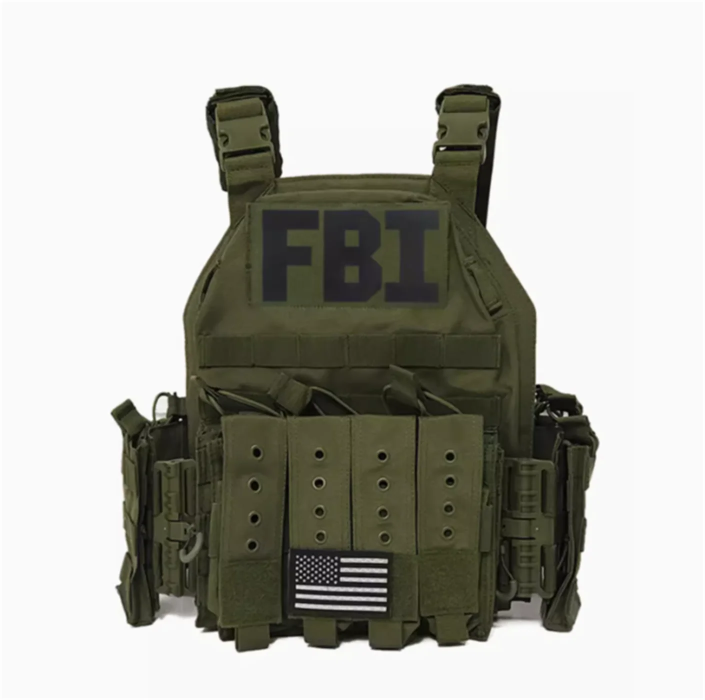 

Military Green Tactical Team Vest Modular Quick Detachment Vest US Federal Investigation