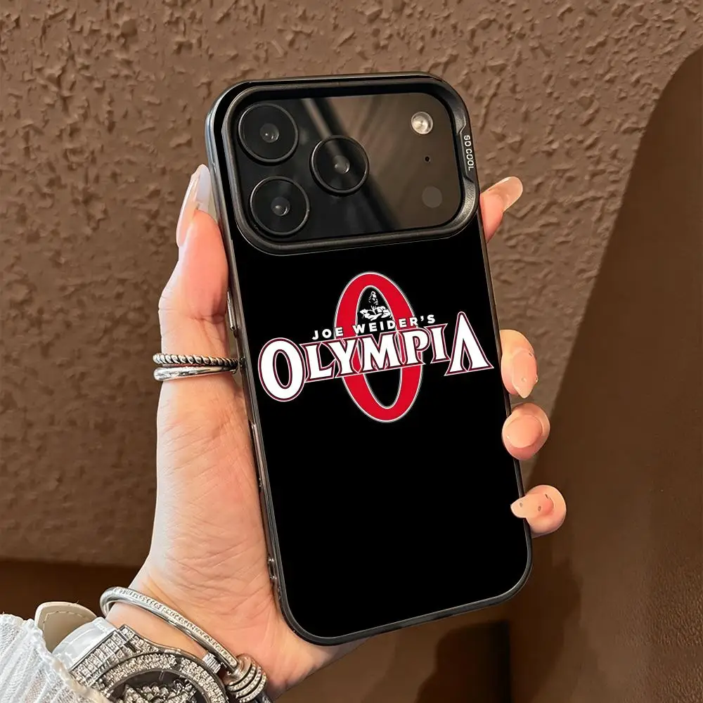 Funda para Teléfono Deportiva O-Olympia, Rígida, Mate, Colorida, Antigolpes, para iPhone 13/14/15/16/17 Pro Max