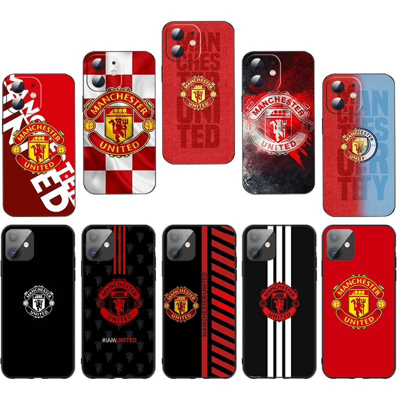 Y5 M-Manchester U-U Soft Silicone Case for Xiaomi Mi F1 9T Pro A1 5X A2 Lite A3 CC9E 10T Pro 11T  12Pro 12X Caver