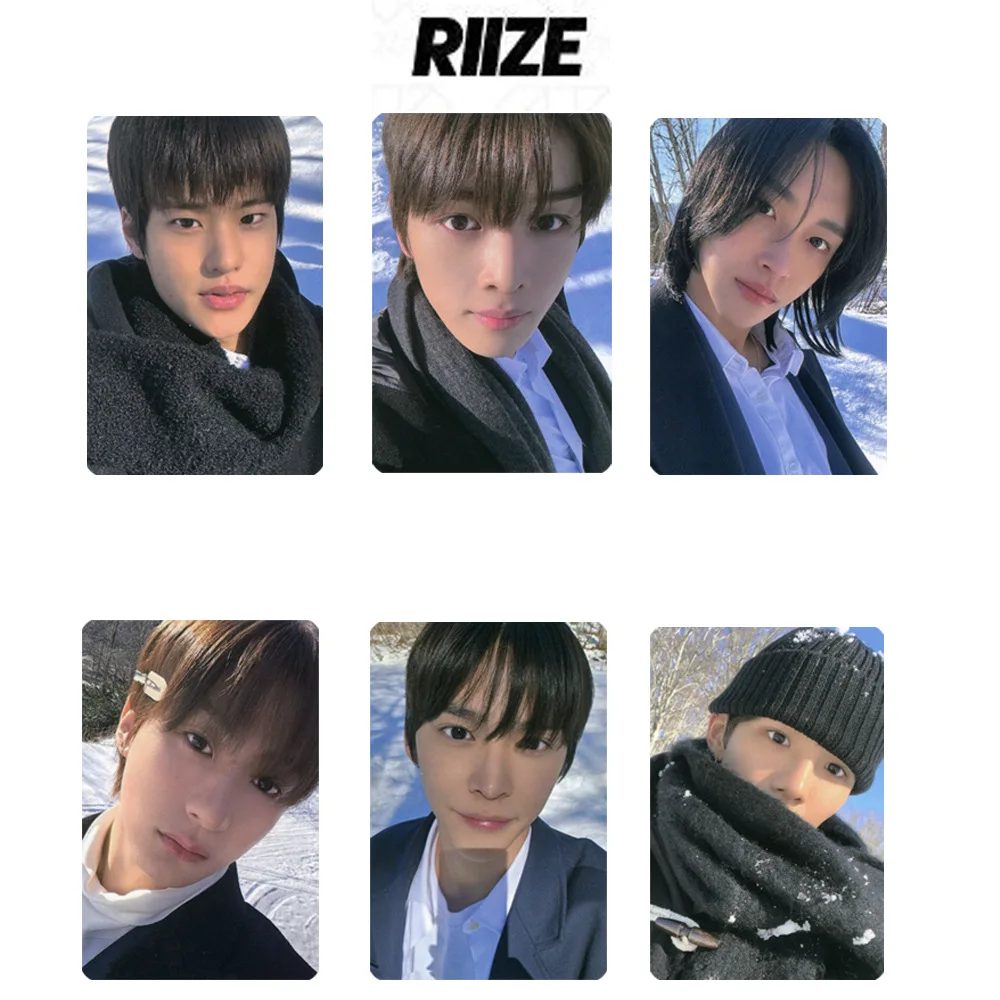 

Kpop RIIZE Love 119 New Song Photocards 6pcs/Set Double Sides Printing Korean Style LOMO Card Eunseok Anton Fan Collection Card