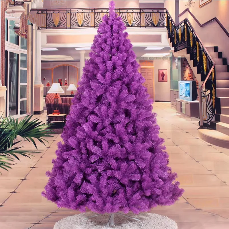 

Teellook 1.2m/5.0m Purple Christmas Tree Christmas New Year Hotel Shopping Mall Home Decoration Decoration
