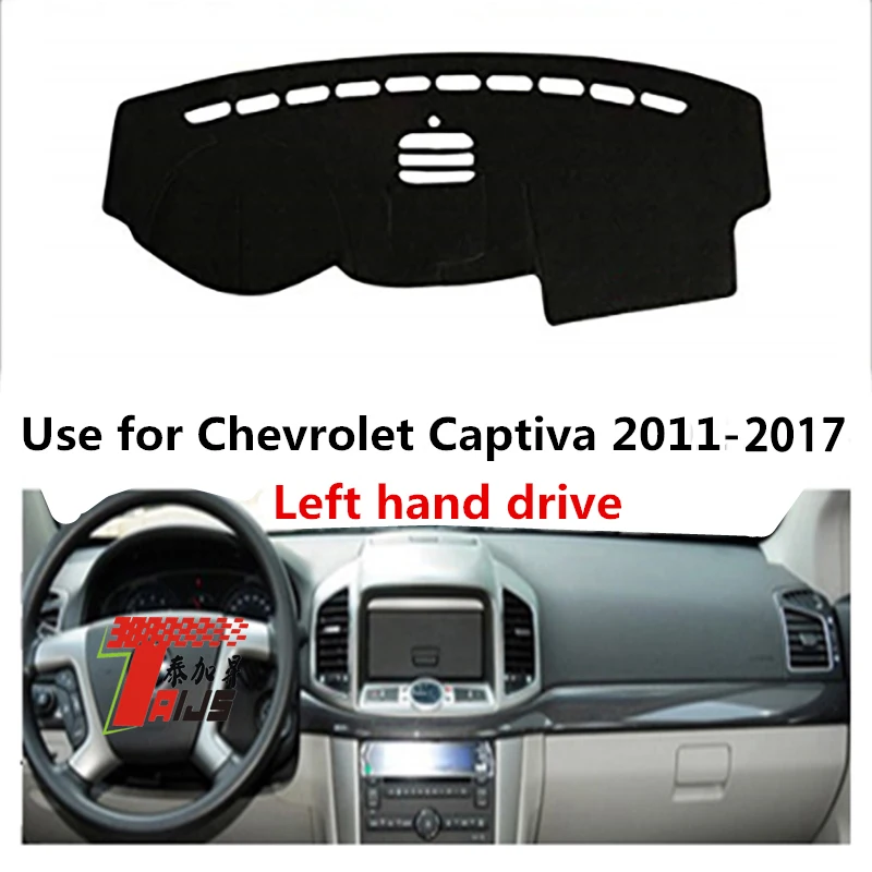 

TAIJS Factory 3Colors car anti-dirty pad Polyester Fibre Car Dashboard Cover For Chevrolet Captiva 2011-2017 Left Hand drive