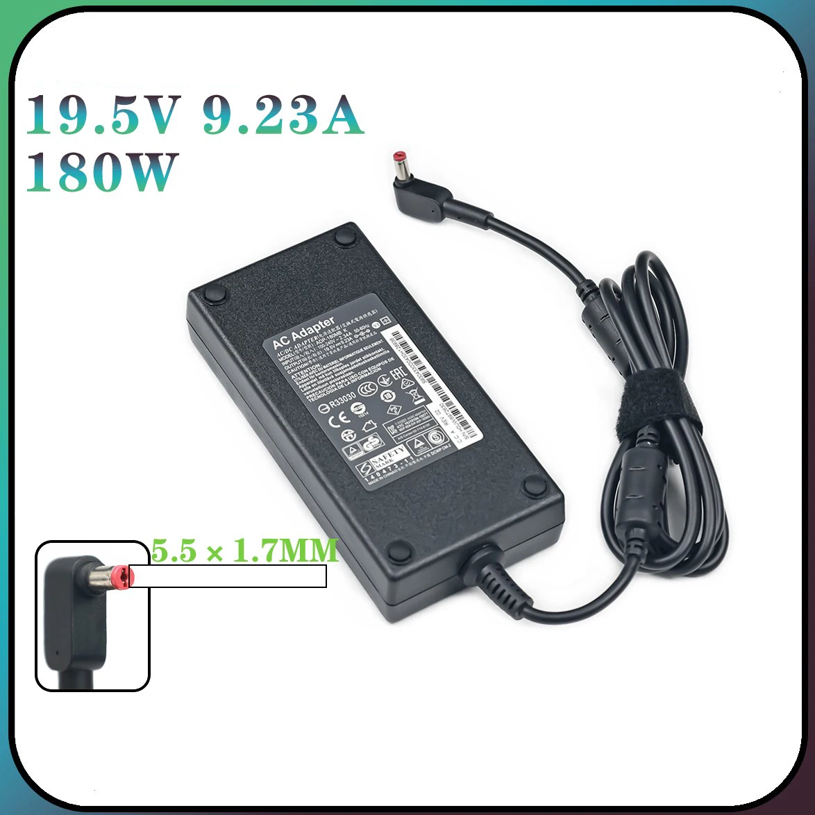 

19.5V 9.23A 180W 5.5*1.7 AC laptop Adapter Power Charger For Acer Aspire V17 Nitro 5 ADP-180MB K N20C1 N17C1 G900-757W AN515-52