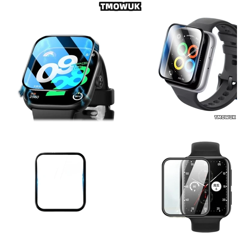 

For OPPO Watch 2 3 4 Pro SE Free Band 2 42mm 46mm Ultra-Thin Full Protection Film, PMMA Material.