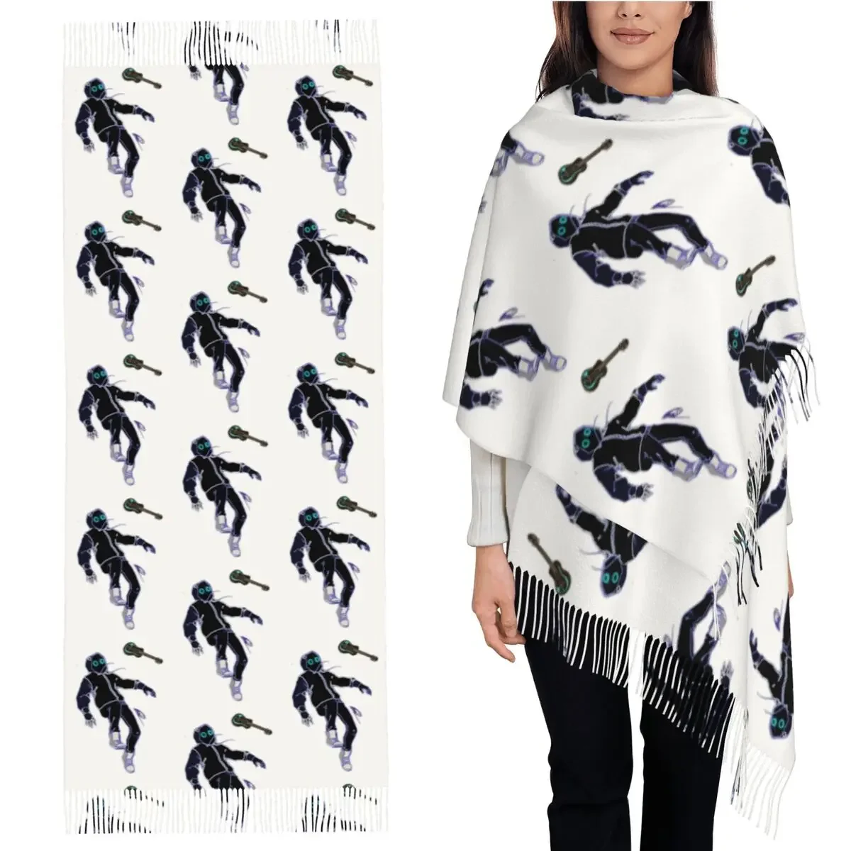 

Концертный шарф Boywithuke, шарфы с кисточками для женщин, мягкие теплые шали и накидки, большая осенне-зимняя шаль