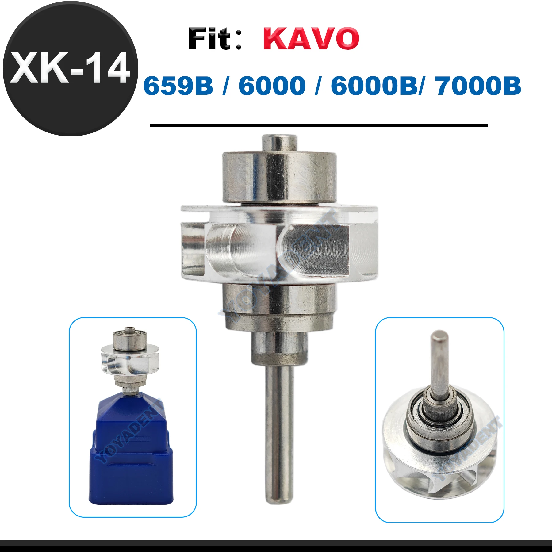 

Fit KAVO 659B/6000/6000B/7000B High Speed Handpiece Dental Turbine Cartridge Air Rotor Accessories