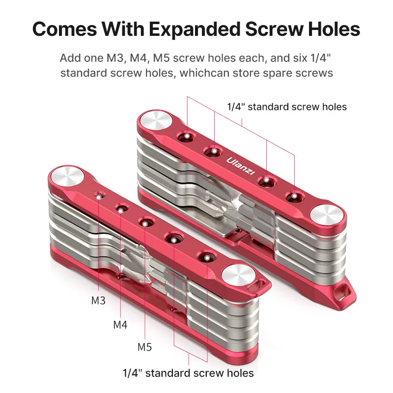 Функциональные инструменты Ulanzi 9 в 1, универсальная установка для DSLR-камеры, складной набор инструментов с отвертками и гаечными ключами