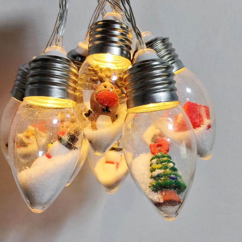 Christmas Lamp Window Hanging Lamp String light Decorative Lamp Shop Window Room Decoration LED Sucker Light Small Warm Lamp