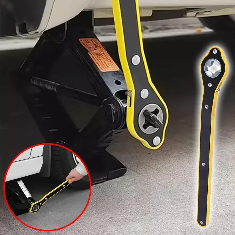 Car Mounted Small Car Universal Crank Handle Accessories with Car Tools Jack Handle Lever Labor-saving Wrench Tool