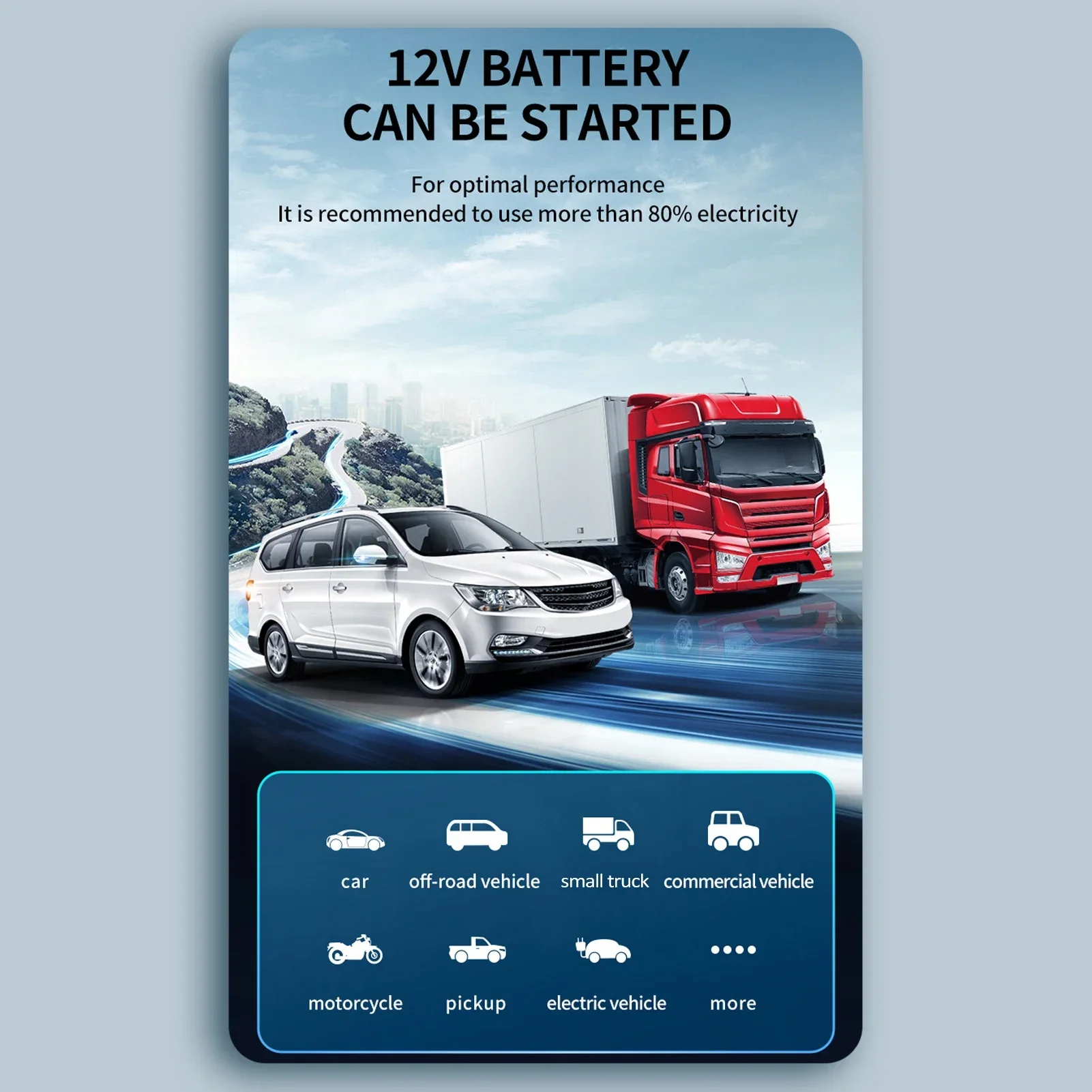 6000mAhJump Starter with Air Compressor, 1000A Portable Battery Booster with 150 PSI Tire Inflation  Jump Starter for Car