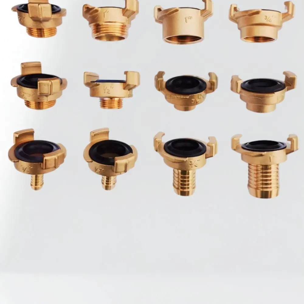 Heavy Duty Brass Geka Quick Fitting 1/2 Inch Male Thread Connector For Industrial Fluid Pneumatic Pipe System Tool
