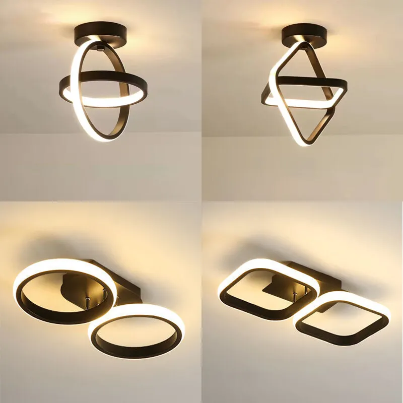 

LED Ceiling Lights with 2 Square Shape Corridor light aisle entrance balcony net led ceiling lamps for living room