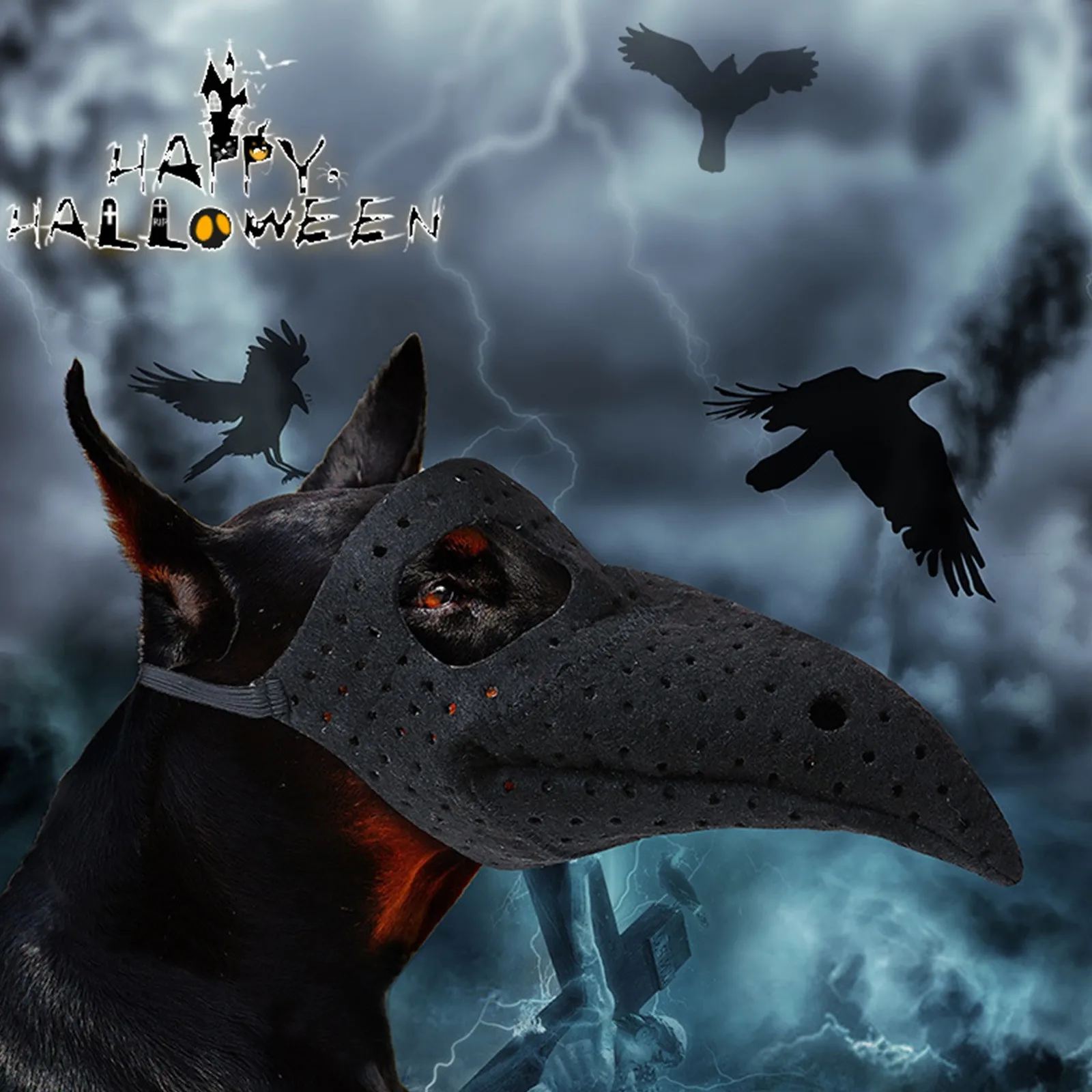 Beak Shaped Muzzle For Small Pets Halloween Pet Dog Muzzle A