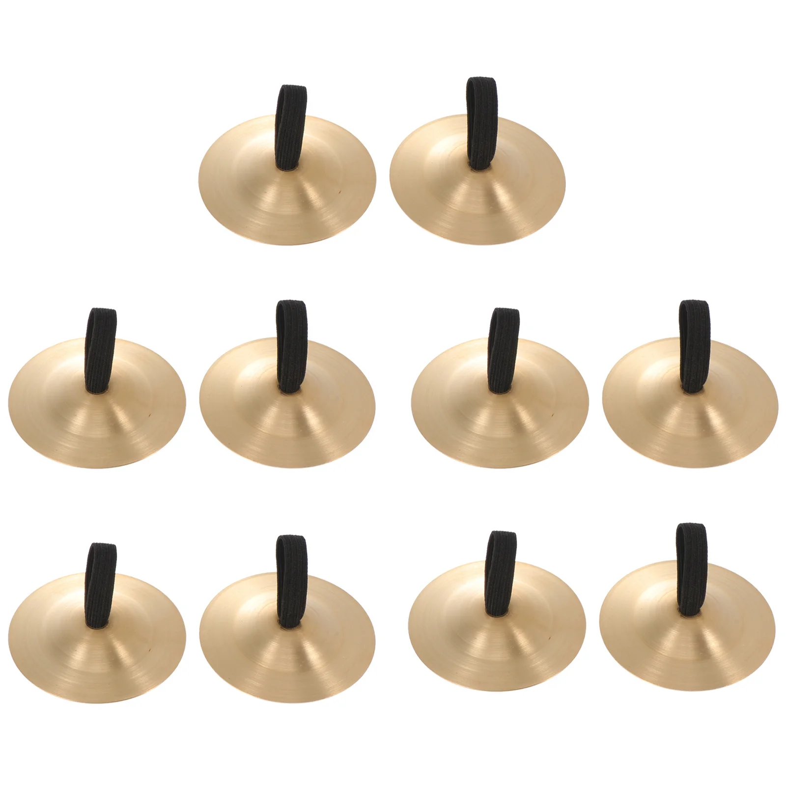 

10pcs Children Percussion Instrument Copper Cymbal Mini Finger Cymbals For Kids Musical Training Tool Clear Sound Durable Safe