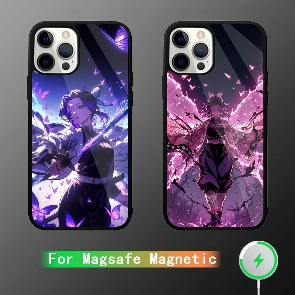 

S-Shinobu Kocho Phone Case For iPhone 16,15,14,13,12,11,Pro,Max,Plus,Mini,SE New Magsafe Magnetic Wireless Charging