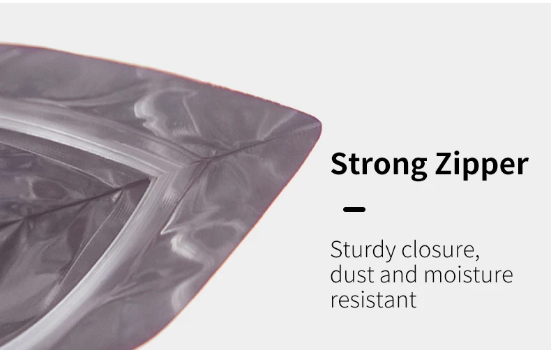 200 Stück matte, selbstdichtende Beutel aus Aluminiumfolie, doppelseitig gefärbte Lebensmittelbeutel, versiegelte, wasserdichte, wiederverwendbare Beutel mit Reißverschluss, Geschenkverpackung – Detail 10