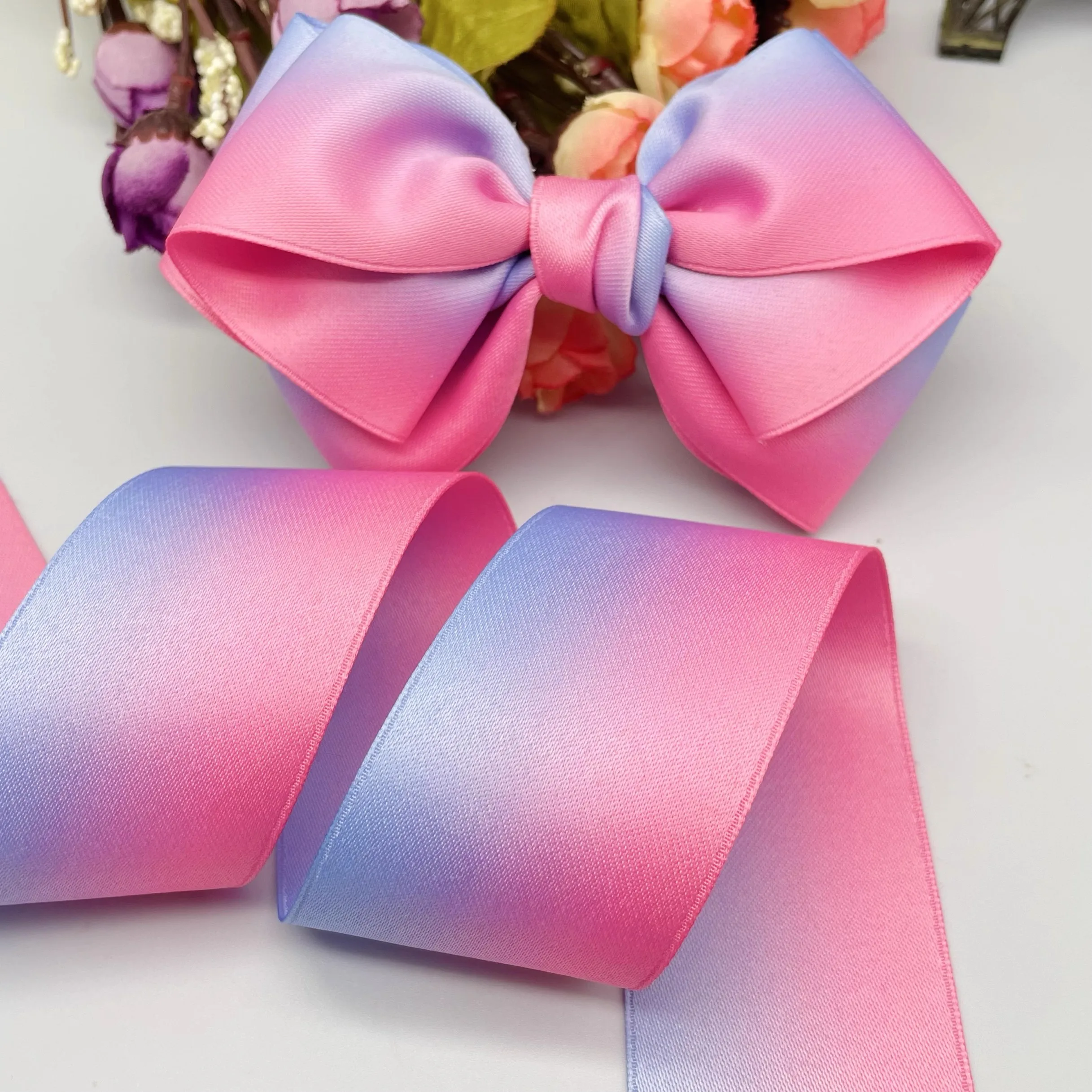 10 Yards 40mm double-sided gradation ribbon DIY handmade material Headwear for hair bows clothing shoesaccessories 2406051