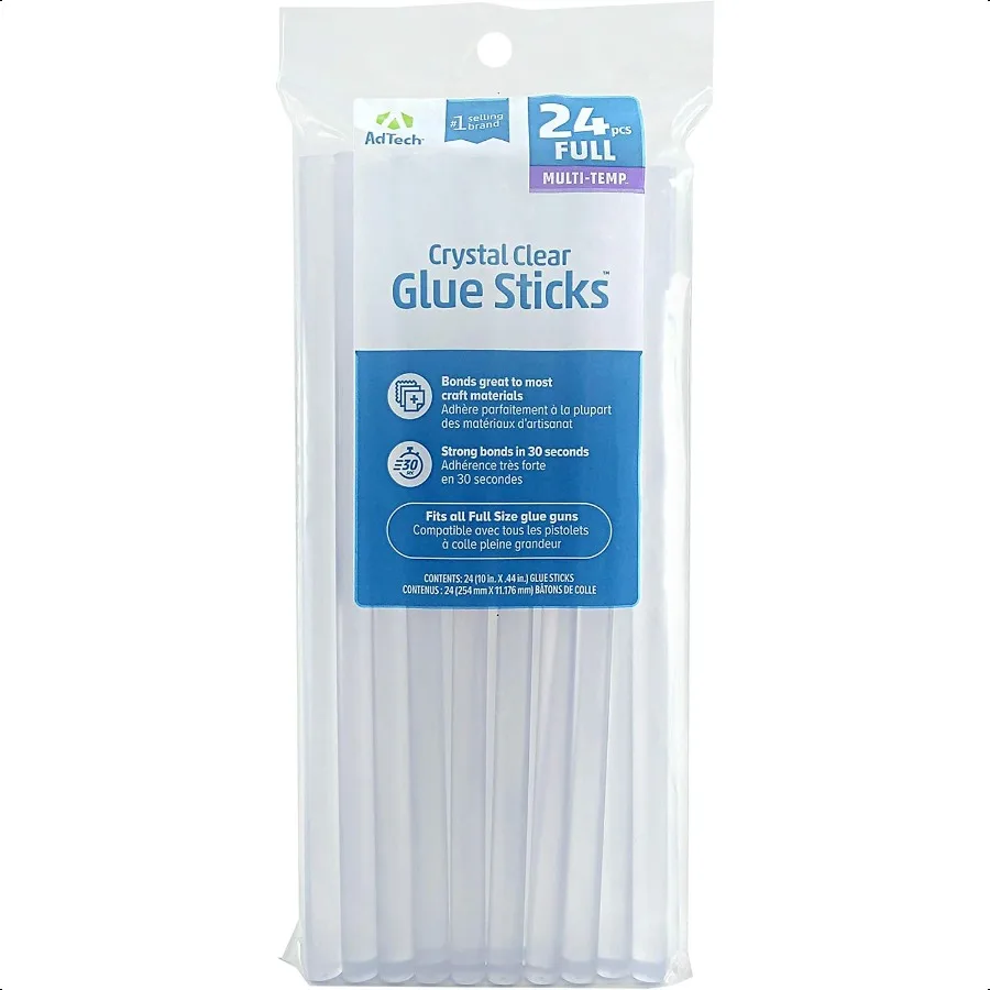 

AdTech Hot Glue Sticks 10 Full Size Clear 24 Sticks