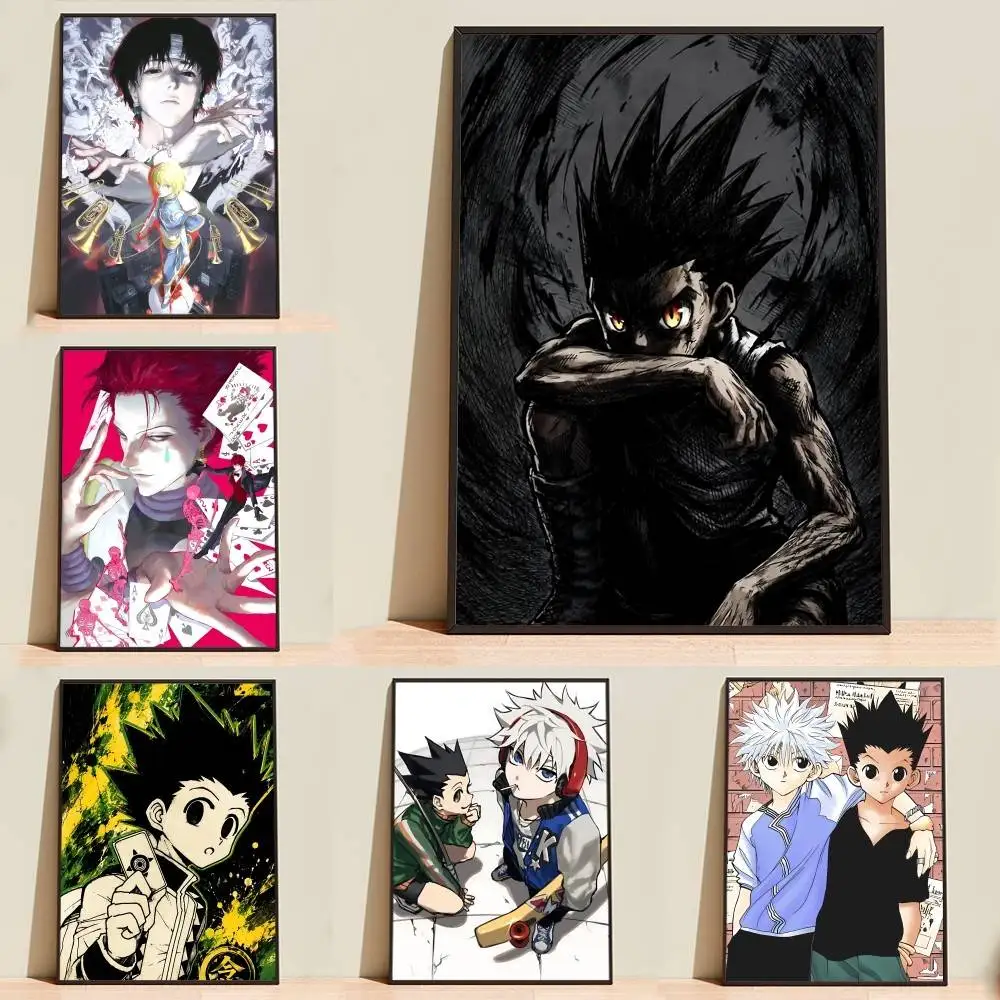 Hunter x Hunter Anime Gon Killua Poster Wall Art Print Decorative Mural Home Decor Gift Unframed Customizable