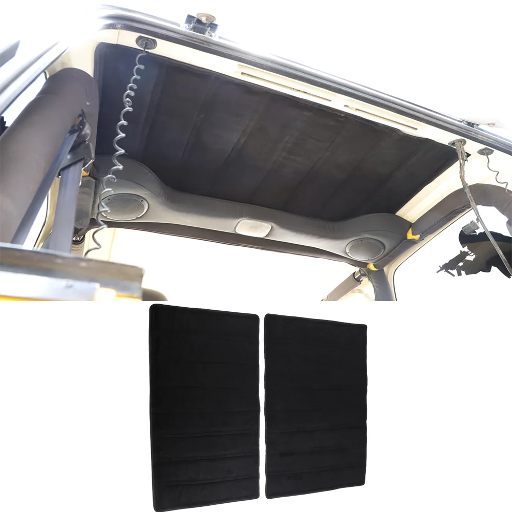 Car Roof Heat Insulation Pad for Jeep Wrangler TJ 1997-2006 Roof Heat Insulation Cotton Deadener Cover Auto Interior Accessories