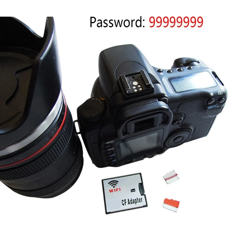 Compatible for Nikon Cannon Camera Extreme Wireless WiFi SDHC SDXC Card Slot to CF Type I Compact Flash Memory Card Adap