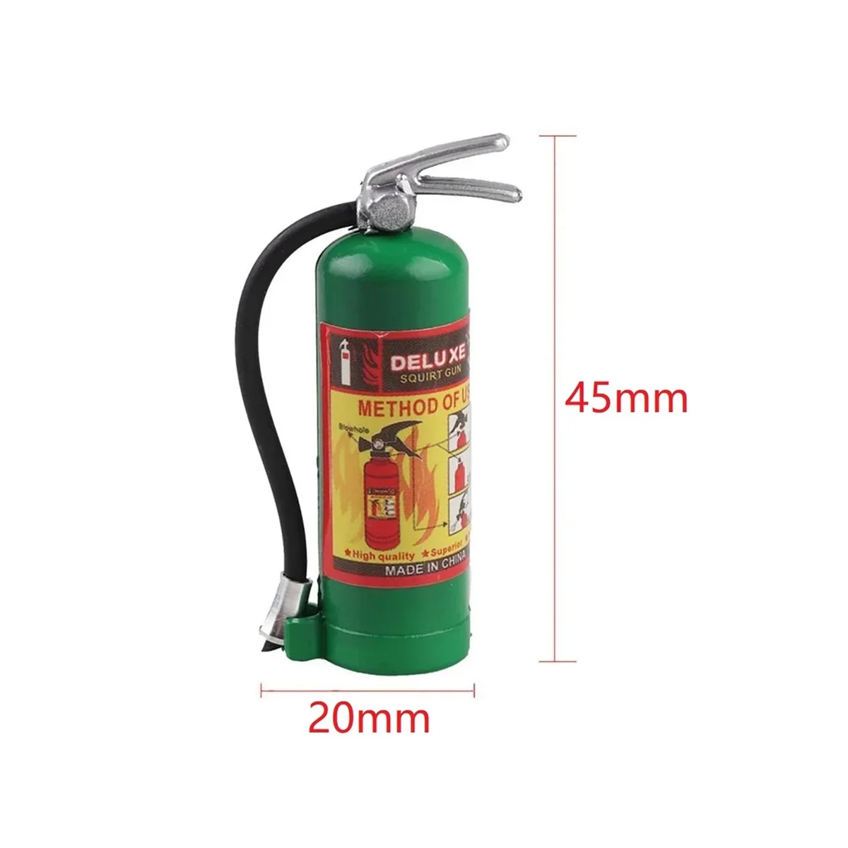 1/10 RC 크롤러 용 2PCS 빨간색 미니 소화기-축 SCX10, Traxxas TRX4, RC4WD D90-시뮬레이션 자동차 장식 부품