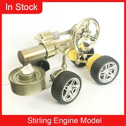 Steam Car Stirling Engine Model Physics Teaching Car Making Small Power Generation Bright Scientific Experiment Toy