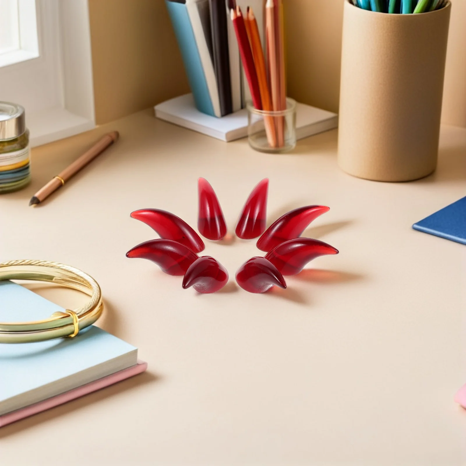 8 قطعة Fursuit واقعية باو قفازات الأظافر اليدوية مخالب الحيوان لجميع القديسين عيد الميلاد تأثيري الدب الذئب الثعلب القط فروي زي